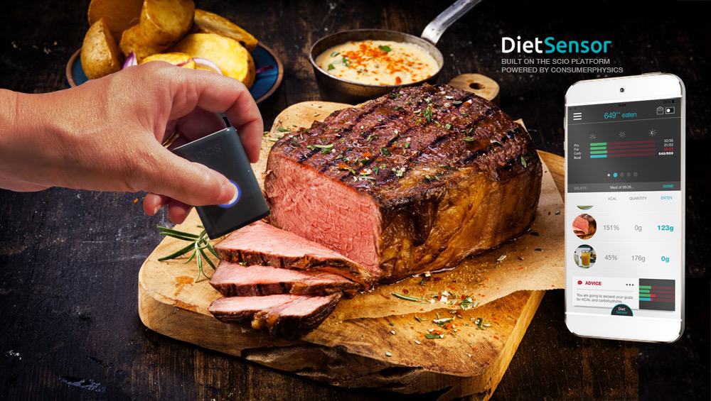 Infrarot-Scanner "DietSensor" misst Nährwerte von Lebensmitteln | © DietSensor